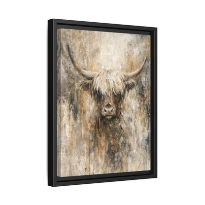 Highland Stillness Matte Canvas, Framed (Multi - color) - ZumBuys
