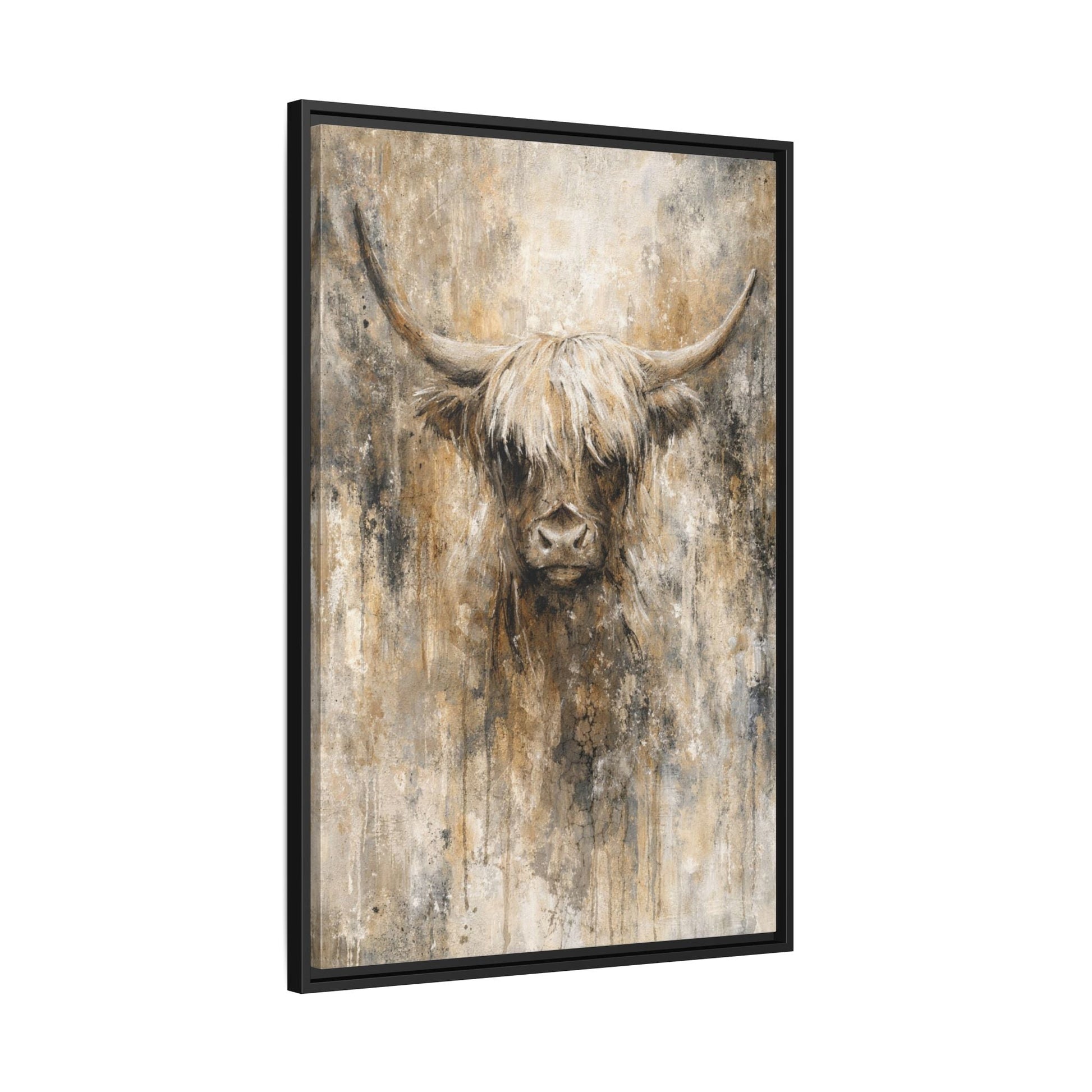 Highland Stillness Matte Canvas, Framed (Multi - color) - ZumBuys