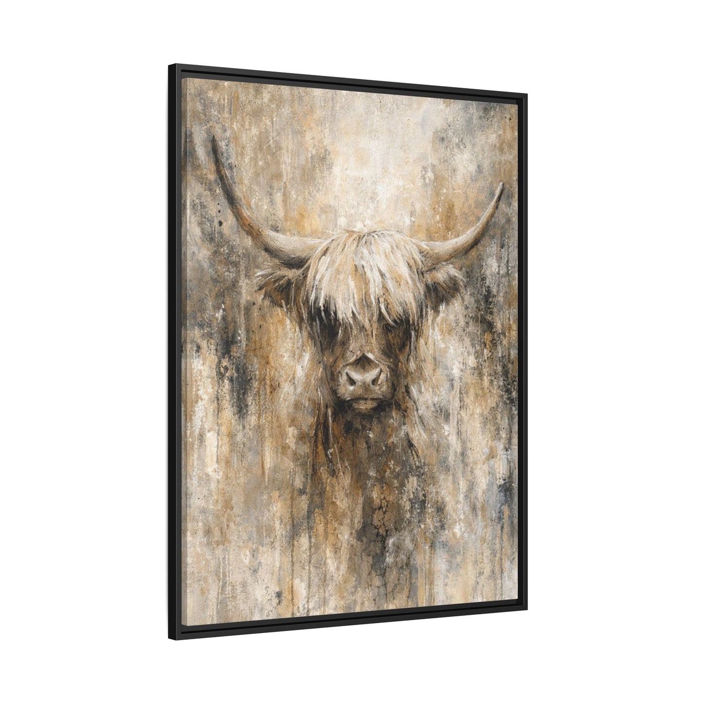 Highland Stillness Matte Canvas, Framed (Multi - color) - ZumBuys