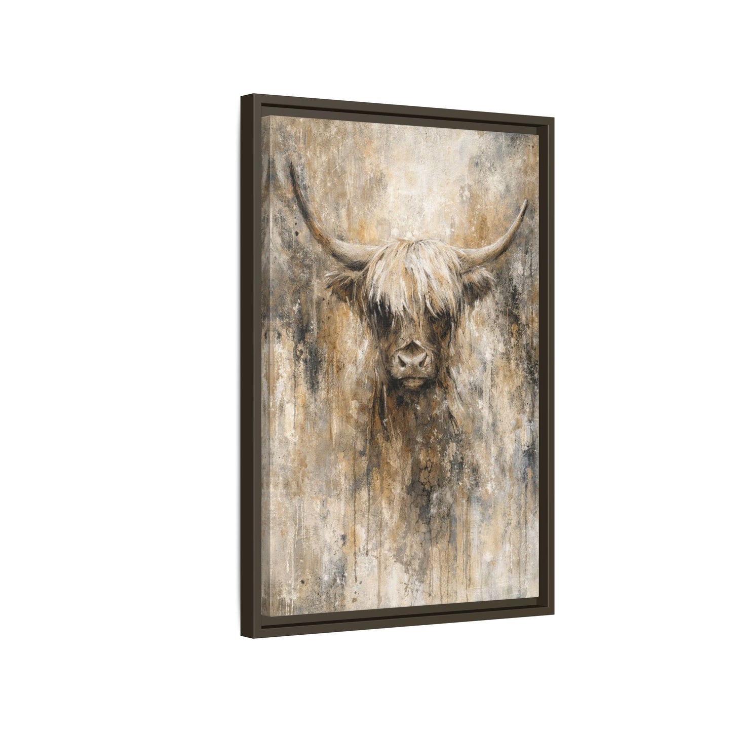 Highland Stillness Matte Canvas, Framed (Multi - color) - ZumBuys
