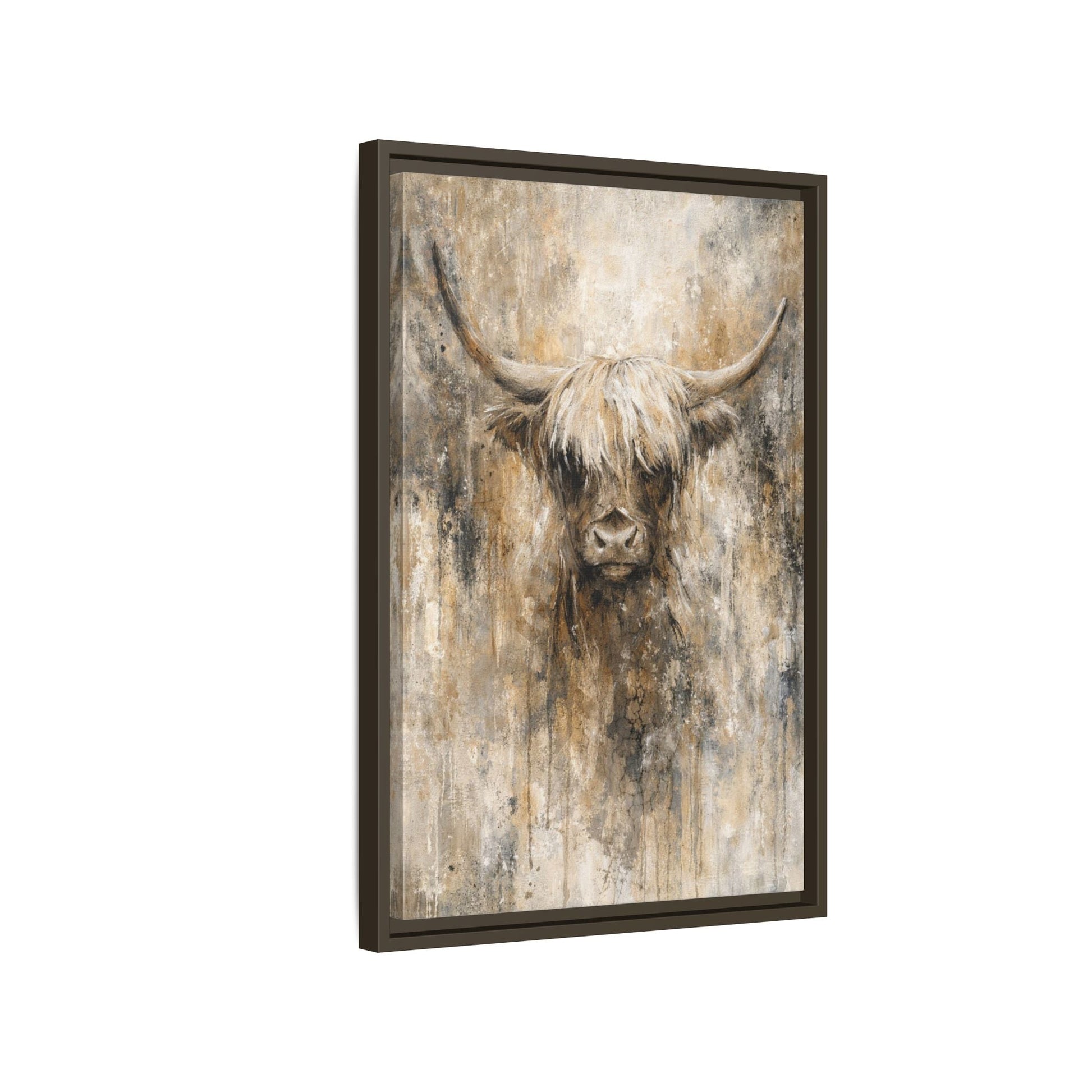 Highland Stillness Matte Canvas, Framed (Multi - color) - ZumBuys