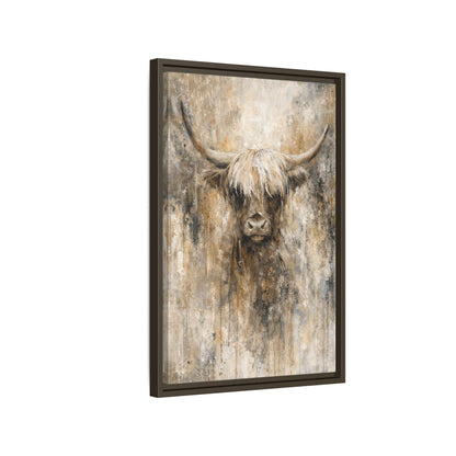 Highland Stillness Matte Canvas, Framed (Multi - color) - ZumBuys