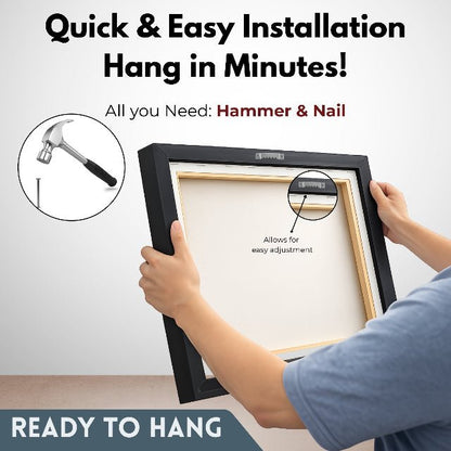 Highland Stillness Matte Canvas, Framed (Multi - color) - ZumBuys