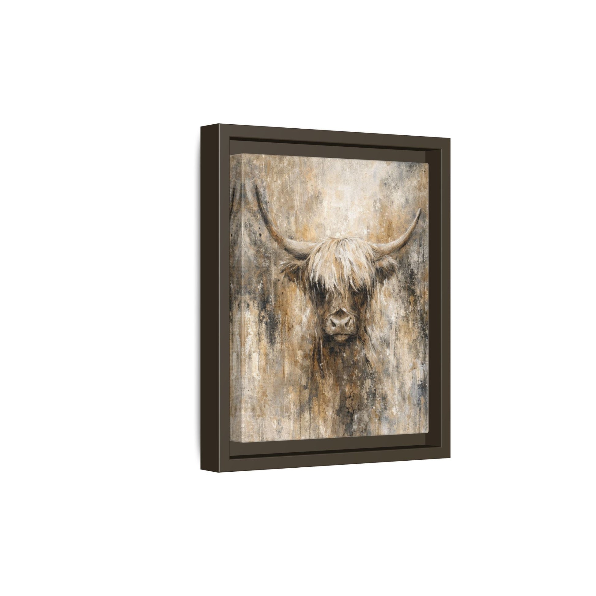 Highland Stillness Matte Canvas, Framed (Multi - color) - ZumBuys