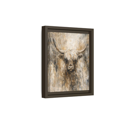 Highland Stillness Matte Canvas, Framed (Multi - color) - ZumBuys