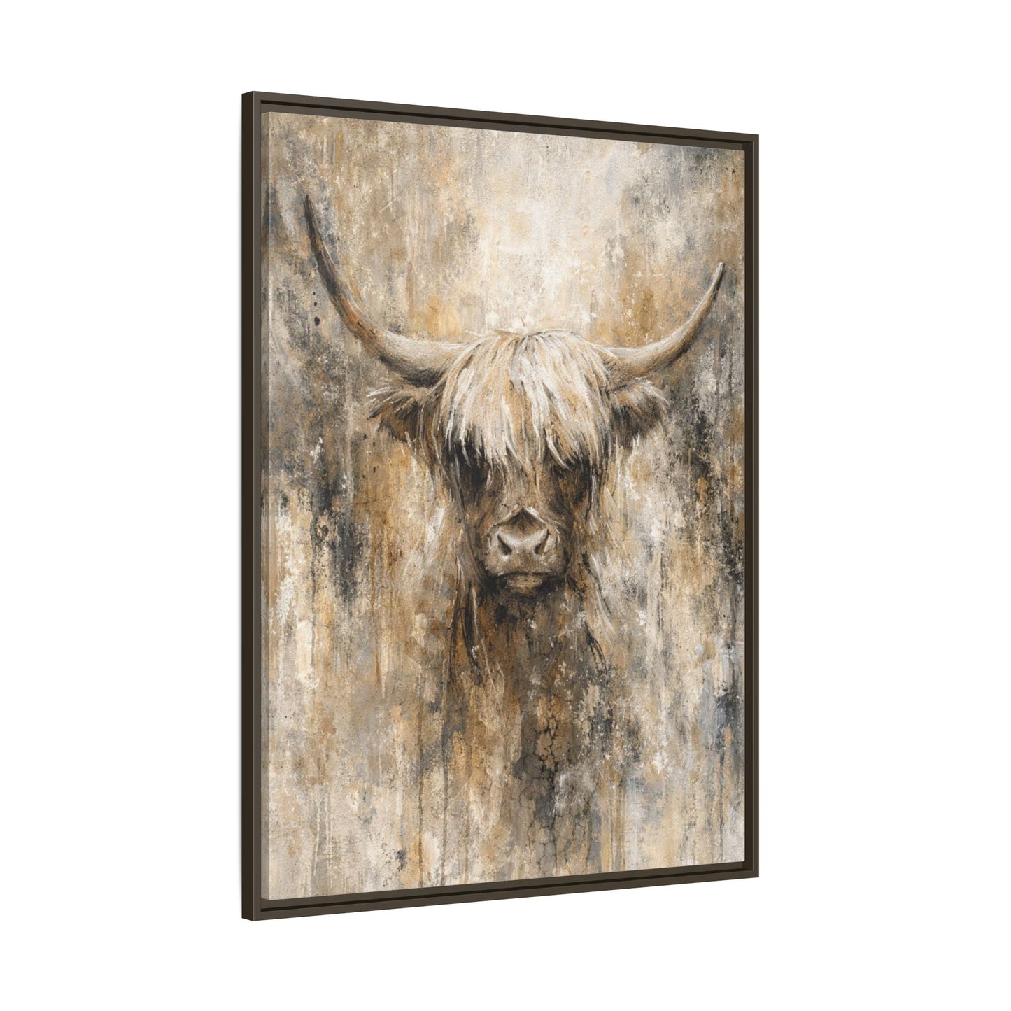 Highland Stillness Matte Canvas, Framed (Multi - color) - ZumBuys