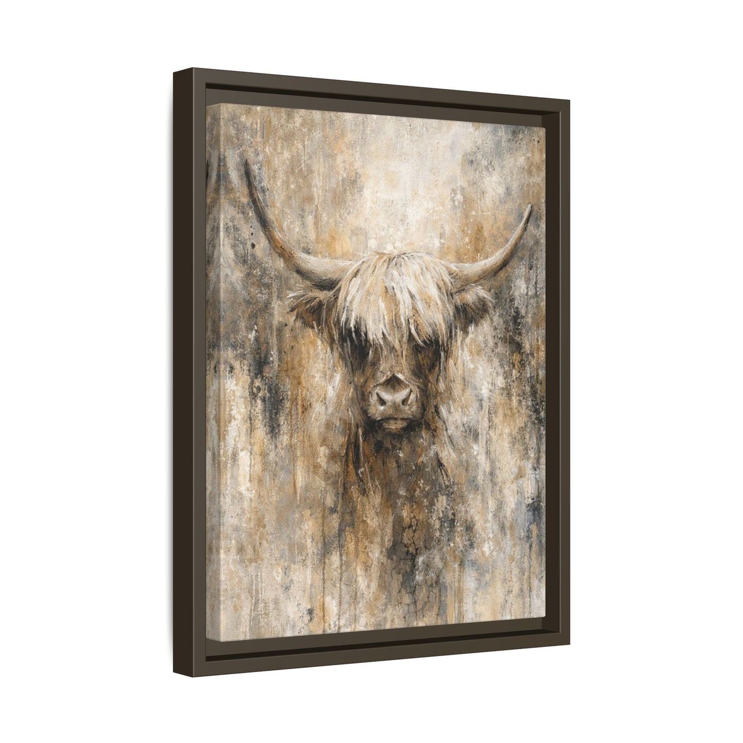 Highland Stillness Matte Canvas, Framed (Multi - color) - ZumBuys