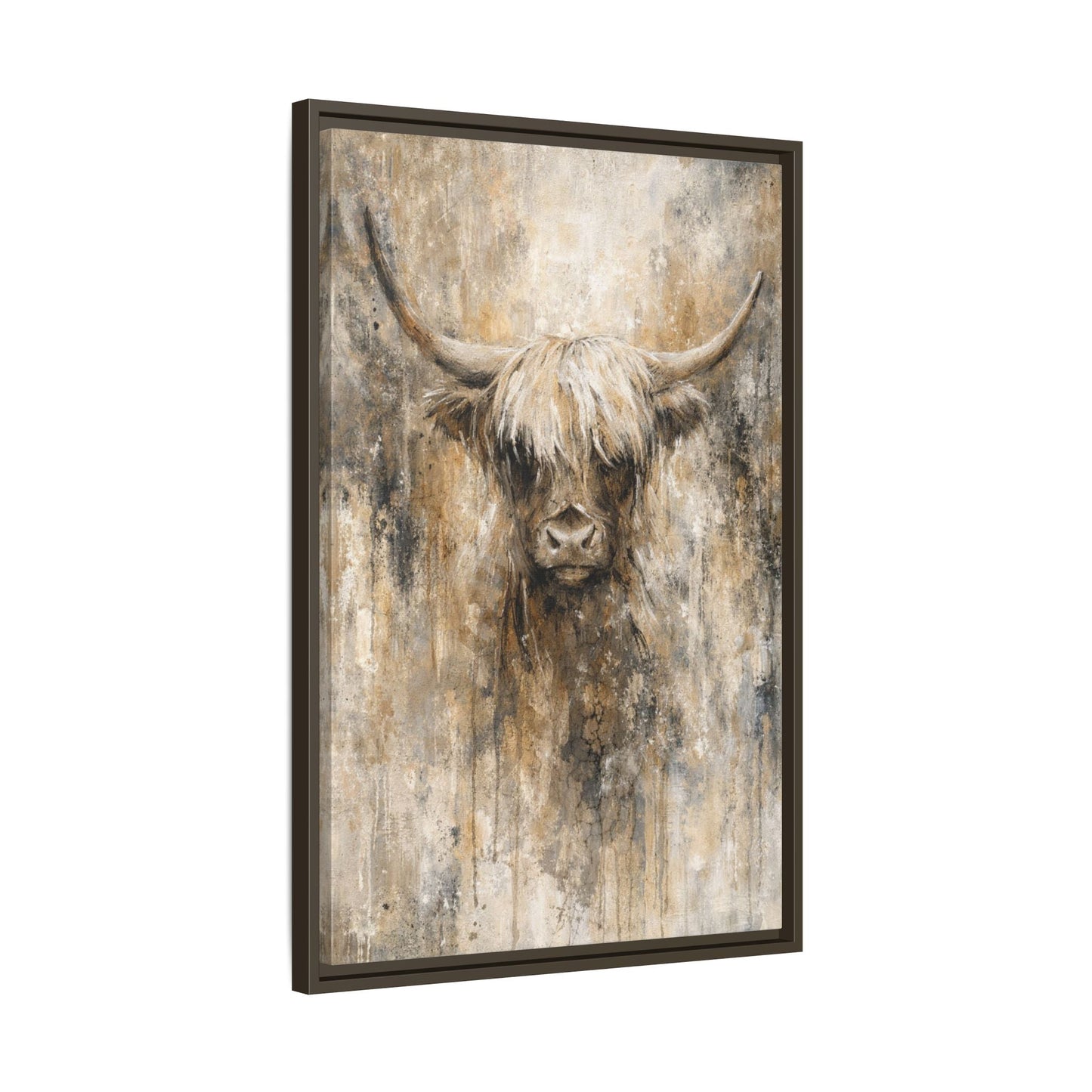 Highland Stillness Matte Canvas, Framed (Multi - color) - ZumBuys