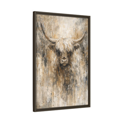 Highland Stillness Matte Canvas, Framed (Multi - color) - ZumBuys