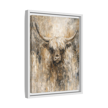 Highland Stillness Matte Canvas, Framed (Multi - color) - ZumBuys