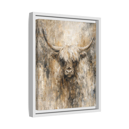 Highland Stillness Matte Canvas, Framed (Multi - color) - ZumBuys