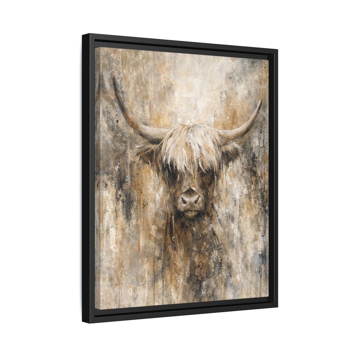 Highland Stillness Matte Canvas, Framed (Multi - color) - ZumBuys