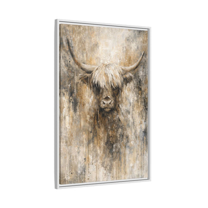 Highland Stillness Matte Canvas, Framed (Multi - color) - ZumBuys