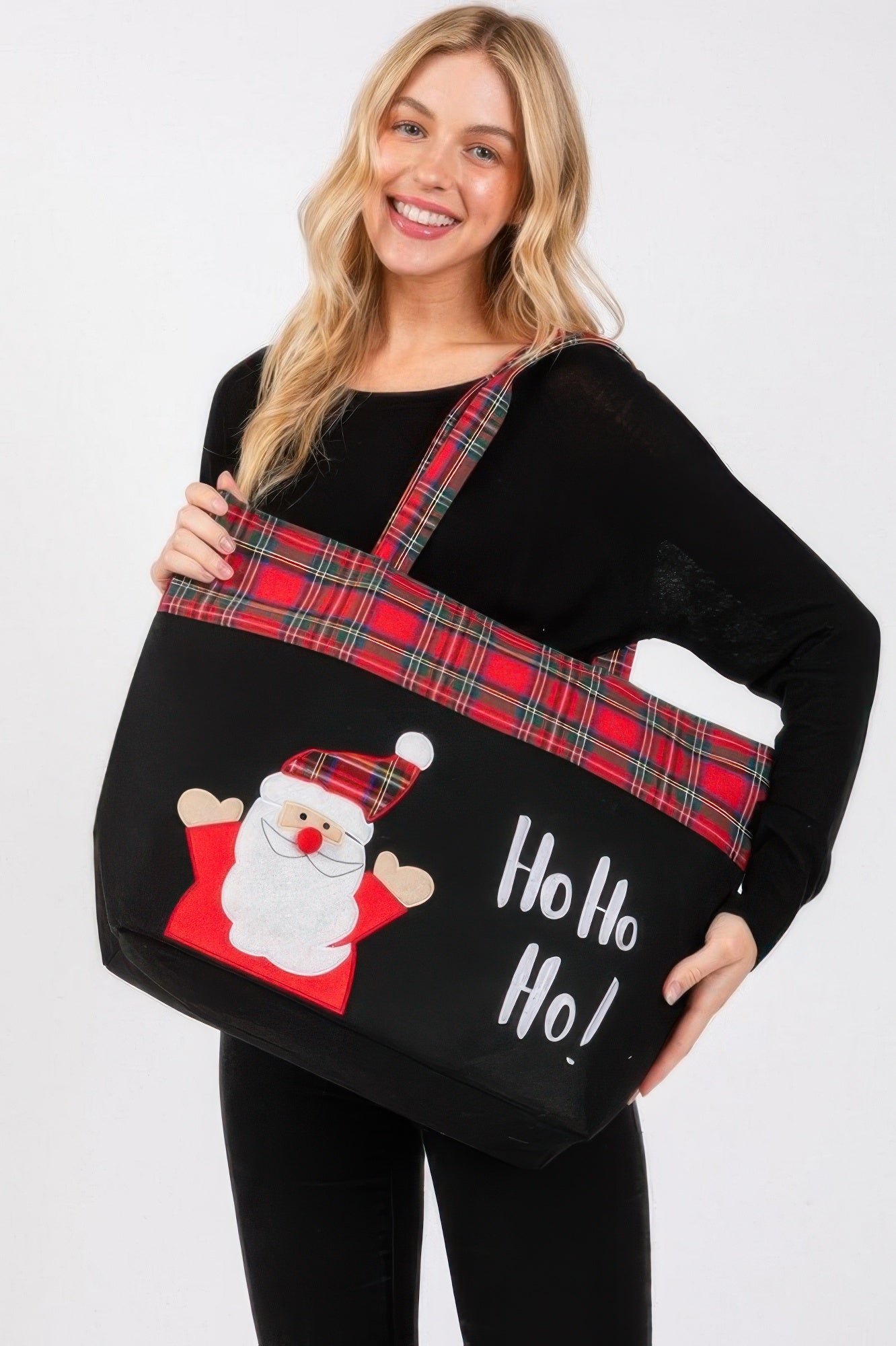 Ho Ho Ho Letter Santa Christmas Tote Bag - ZumBuys