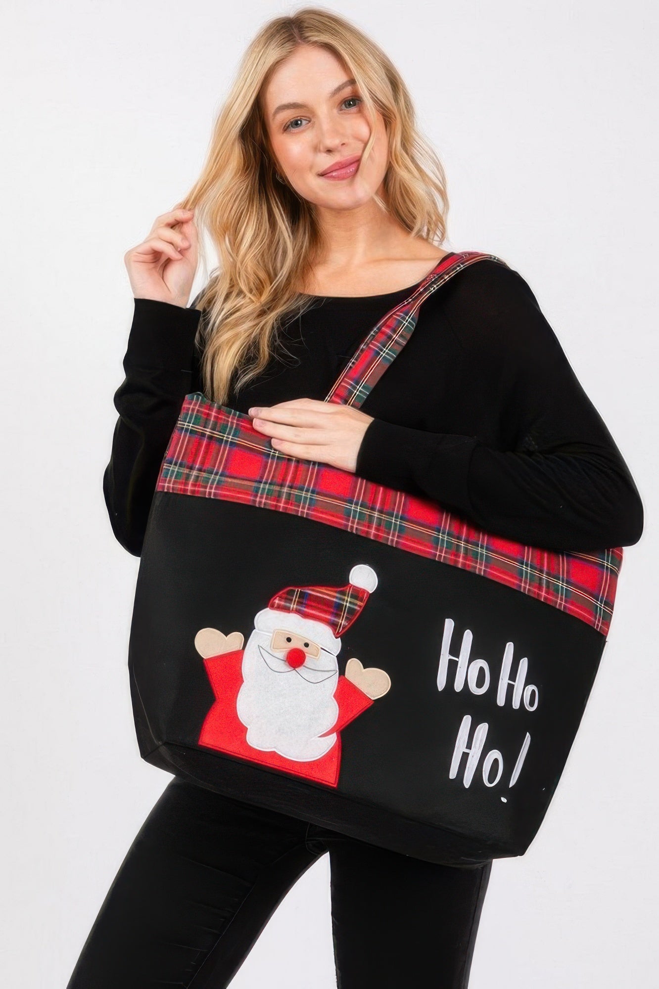 Ho Ho Ho Letter Santa Christmas Tote Bag - ZumBuys