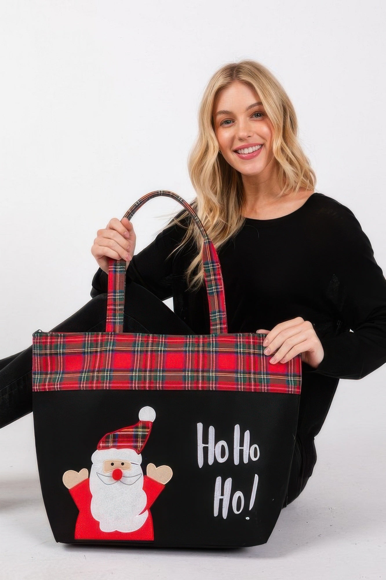 Ho Ho Ho Letter Santa Christmas Tote Bag - ZumBuys