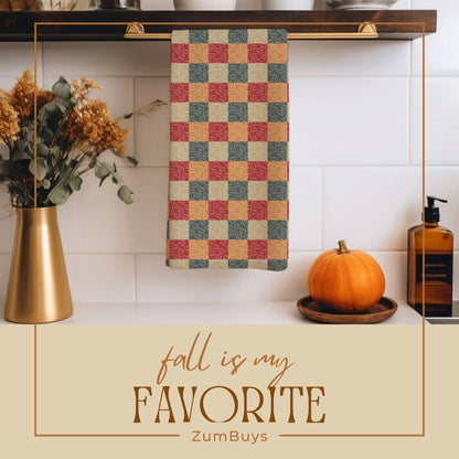 Holiday Leaves Tea Towels (cotton, poly) - ZumBuys