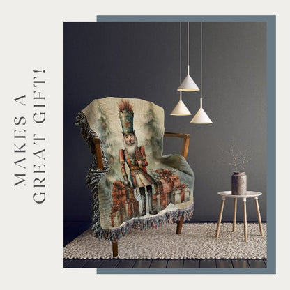 Holiday Nutcracker Cheer Woven Blankets - ZumBuys