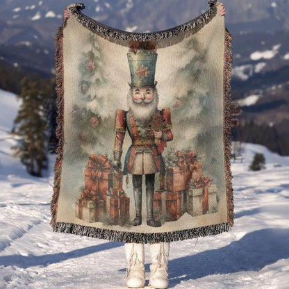 Holiday Nutcracker Cheer Woven Blankets - ZumBuys