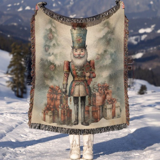 Holiday Nutcracker Cheer Woven Blankets - ZumBuys