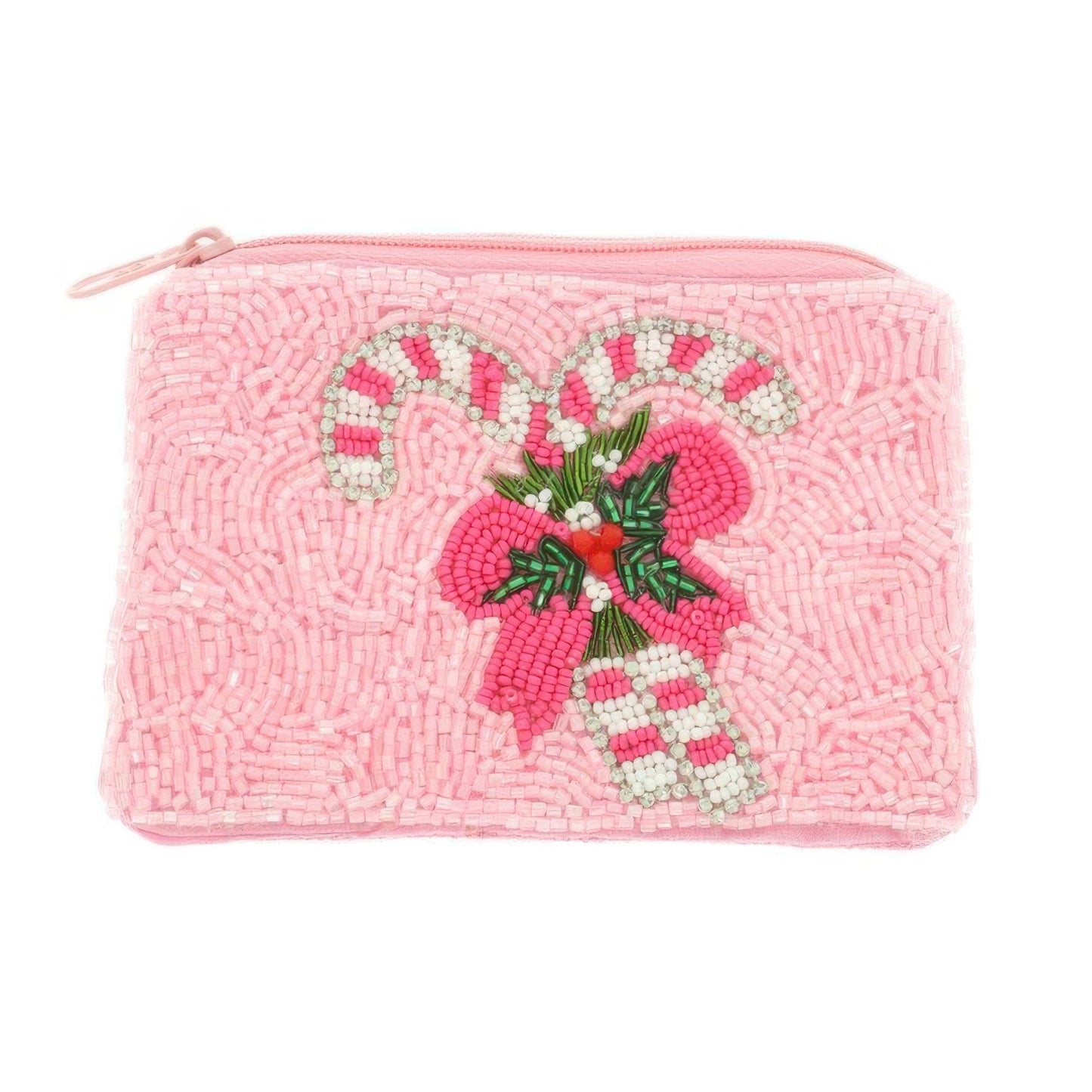 Holiday Theme Seed Beaded Coin Bag - ZumBuys
