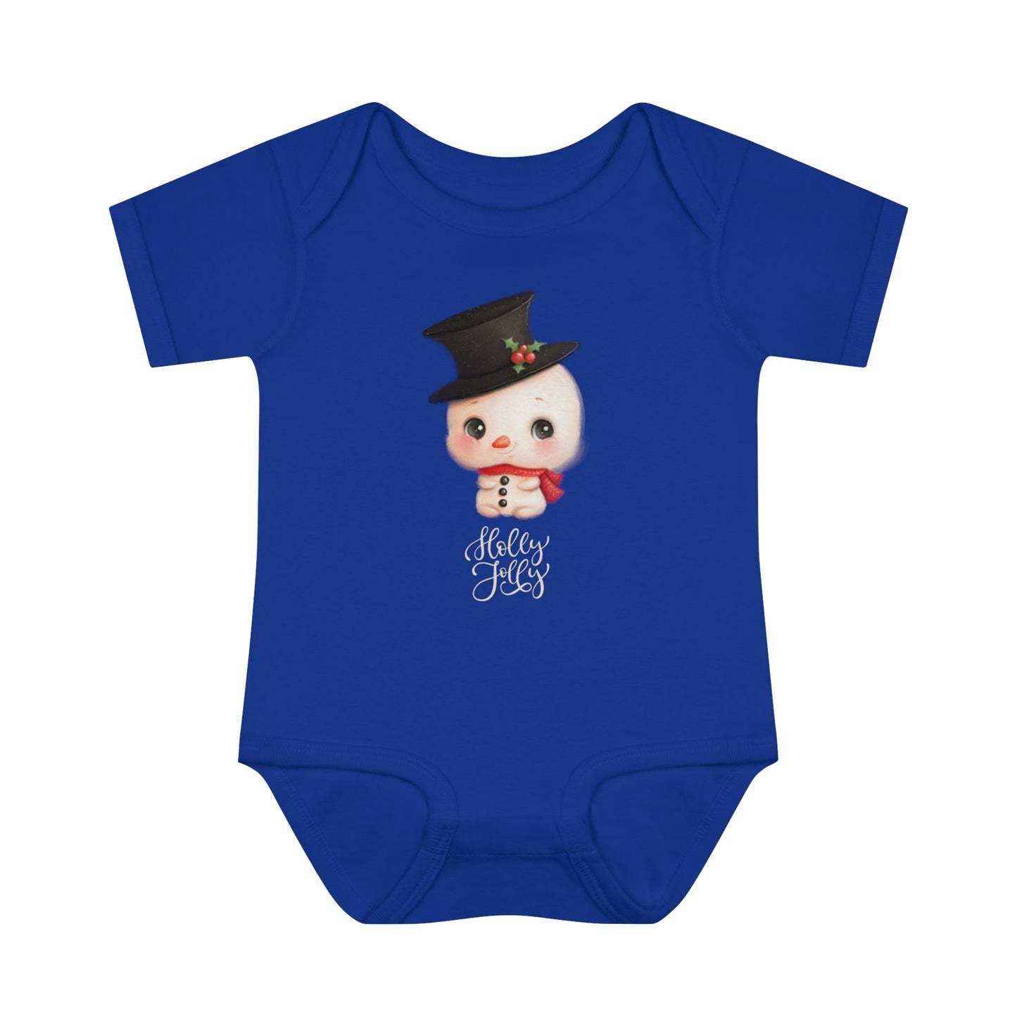 Holly Jolly Infant Baby Rib Bodysuit - ZumBuys