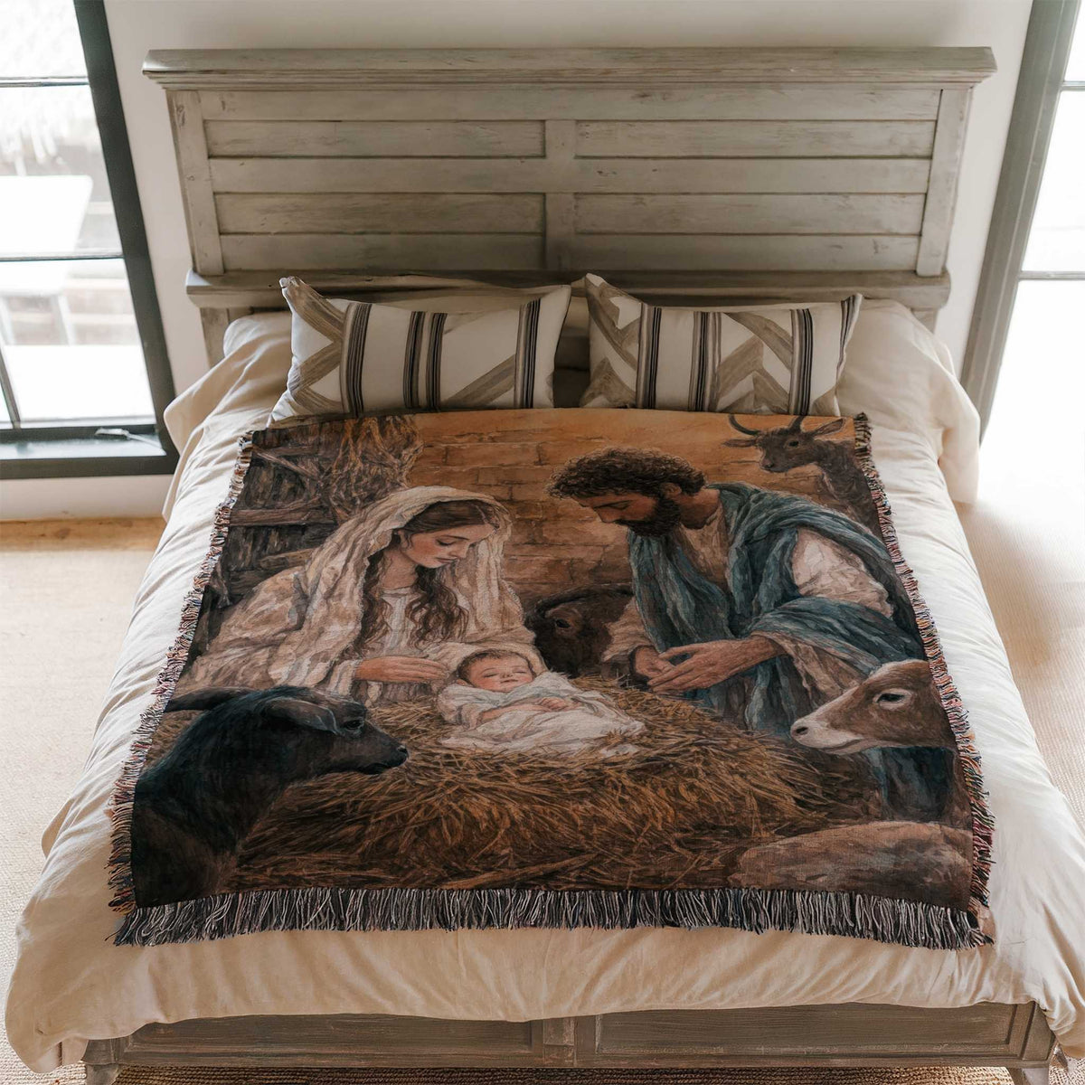 Holy Arrival Woven Blanket - ZumBuys