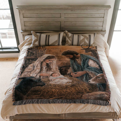 Holy Arrival Woven Blanket - ZumBuys