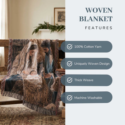 Holy Arrival Woven Blanket - ZumBuys