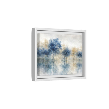 Hushed Reflections Matte Canvas, Framed (Multi - color) - ZumBuys
