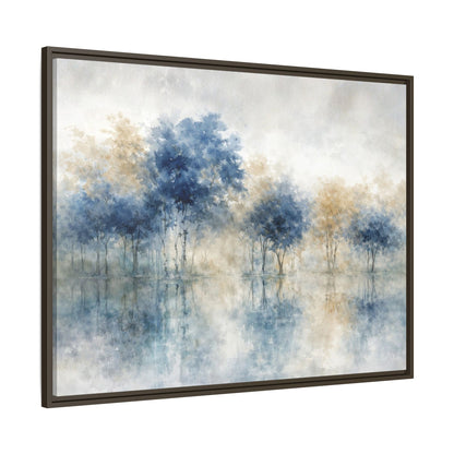 Hushed Reflections Matte Canvas, Framed (Multi - color) - ZumBuys