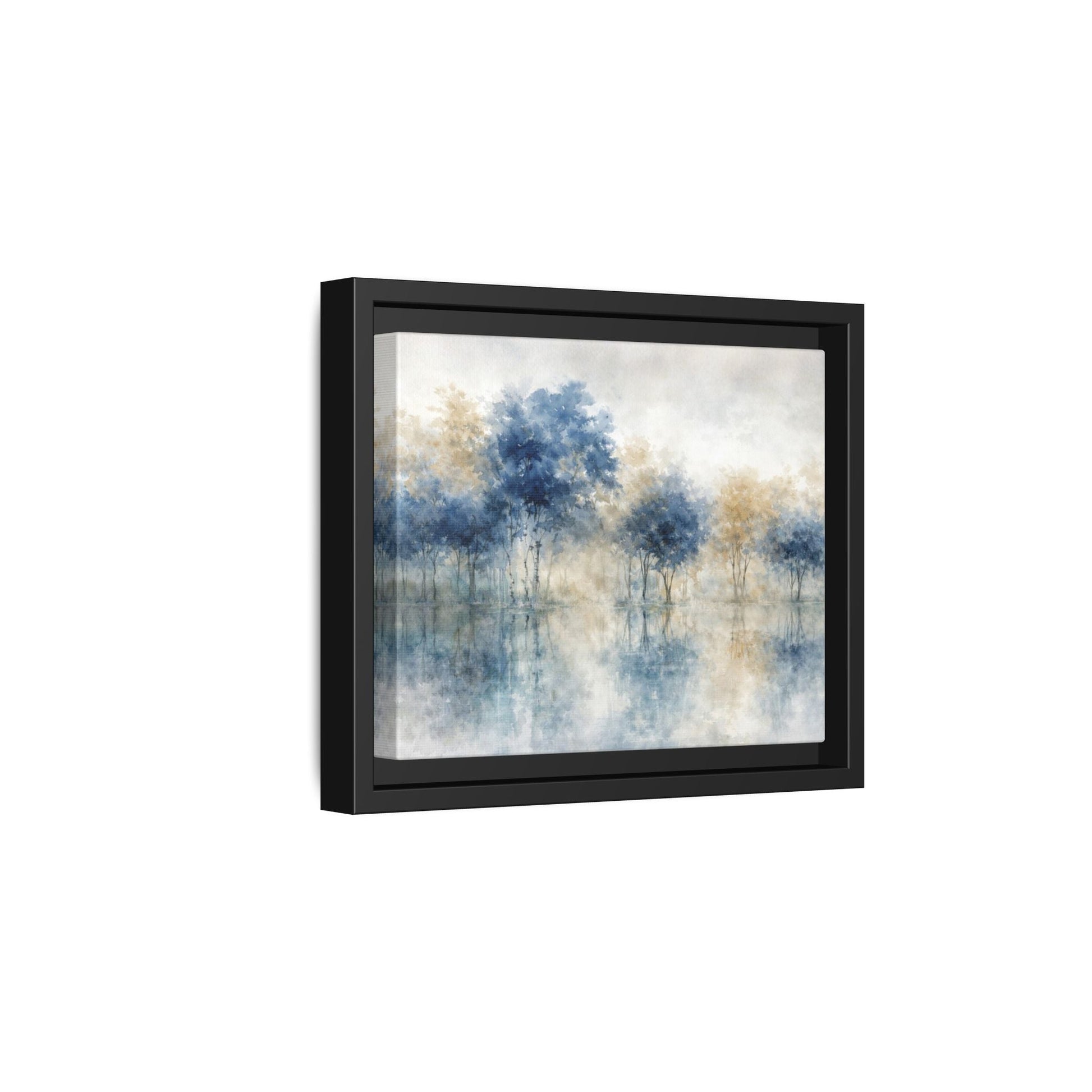 Hushed Reflections Matte Canvas, Framed (Multi - color) - ZumBuys