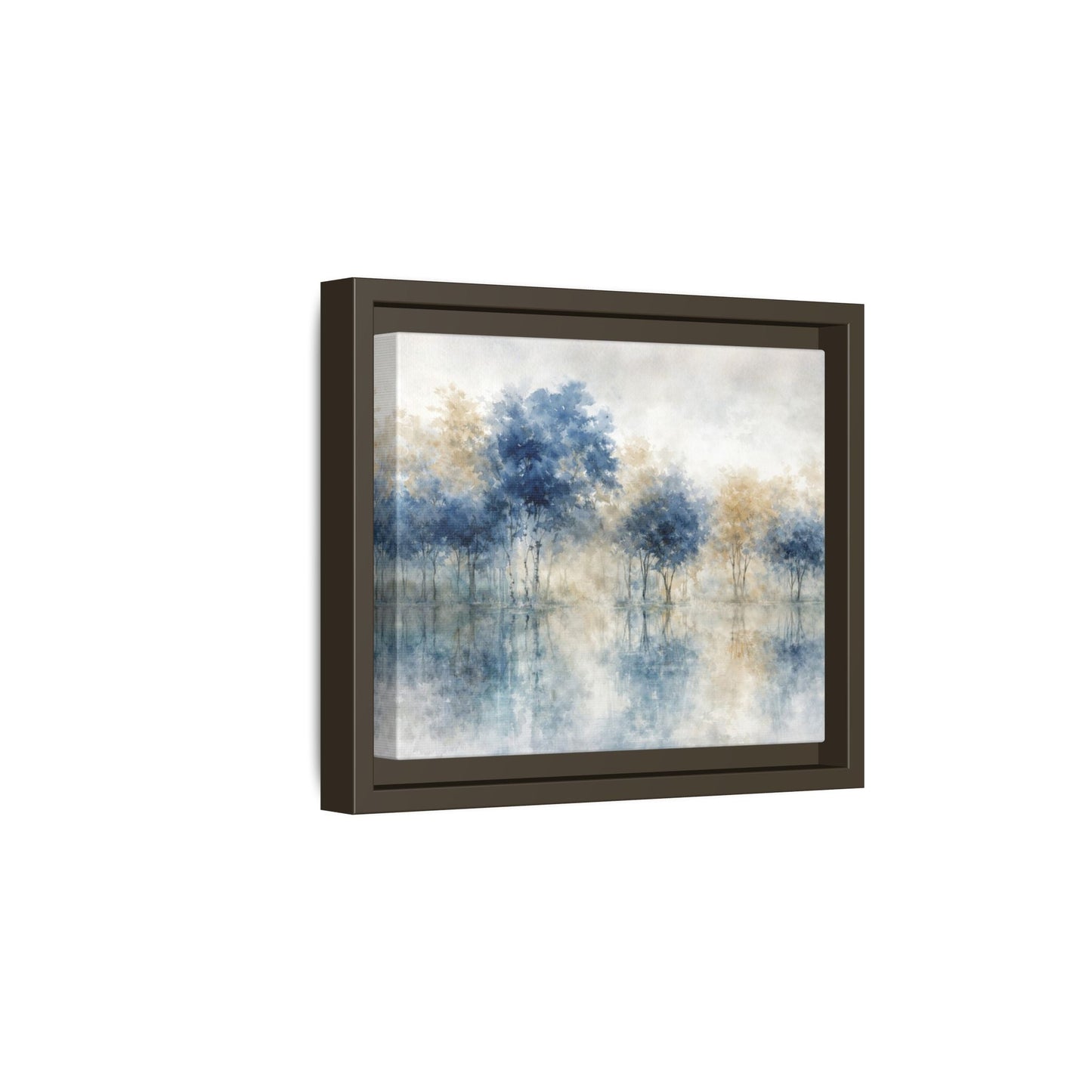 Hushed Reflections Matte Canvas, Framed (Multi - color) - ZumBuys
