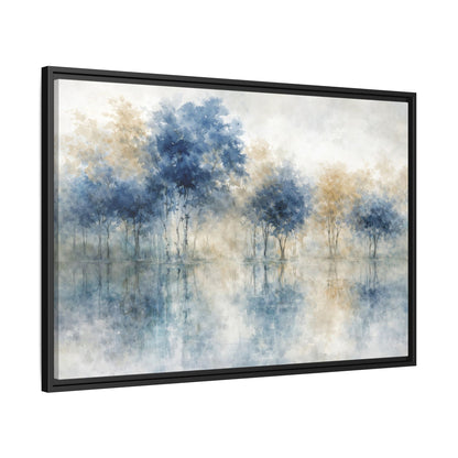 Hushed Reflections Matte Canvas, Framed (Multi - color) - ZumBuys