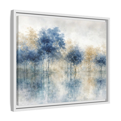 Hushed Reflections Matte Canvas, Framed (Multi - color) - ZumBuys