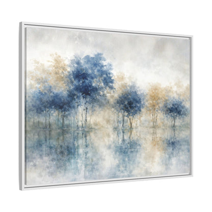 Hushed Reflections Matte Canvas, Framed (Multi - color) - ZumBuys