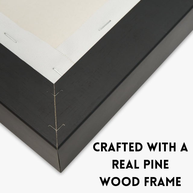 Hushed Reflections Matte Canvas, Framed (Multi - color) - ZumBuys