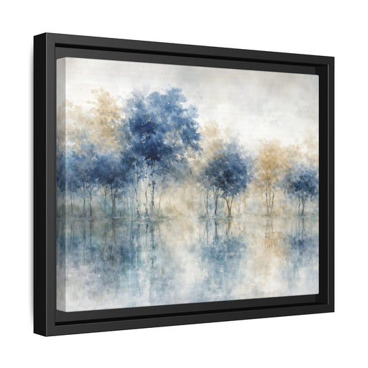 Hushed Reflections Matte Canvas, Framed (Multi - color) - ZumBuys