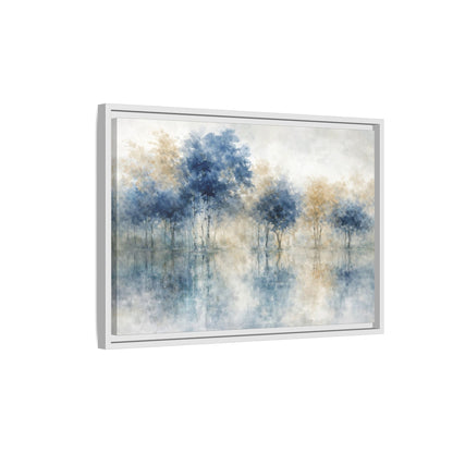 Hushed Reflections Matte Canvas, Framed (Multi - color) - ZumBuys