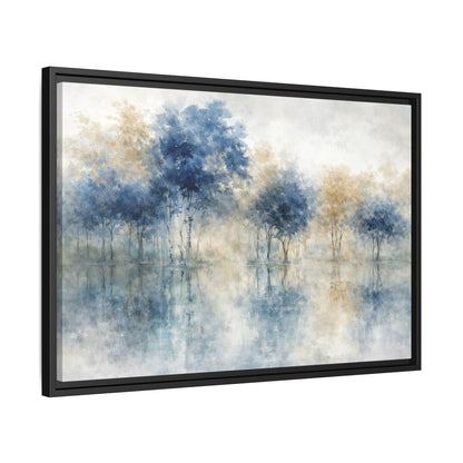 Hushed Reflections Matte Canvas, Framed (Multi - color) - ZumBuys