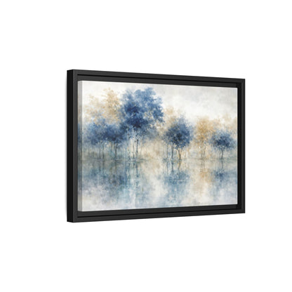 Hushed Reflections Matte Canvas, Framed (Multi - color) - ZumBuys