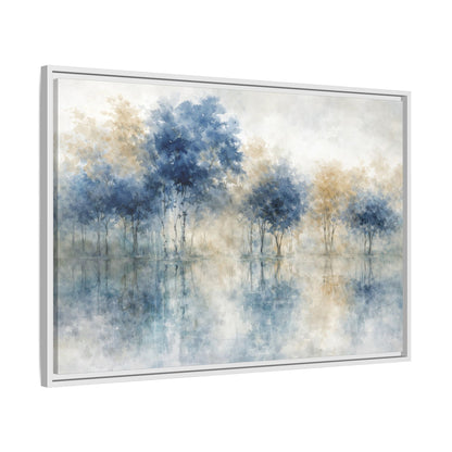 Hushed Reflections Matte Canvas, Framed (Multi - color) - ZumBuys