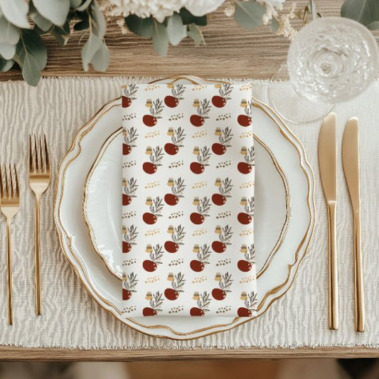 Infinite Red Boho Cloth Napkin Set of 4 - ZumBuys