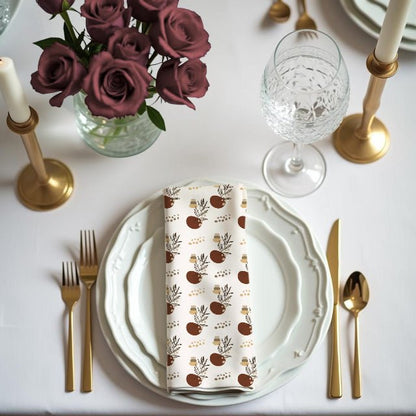 Infinite Red Boho Cloth Napkin Set of 4 - ZumBuys