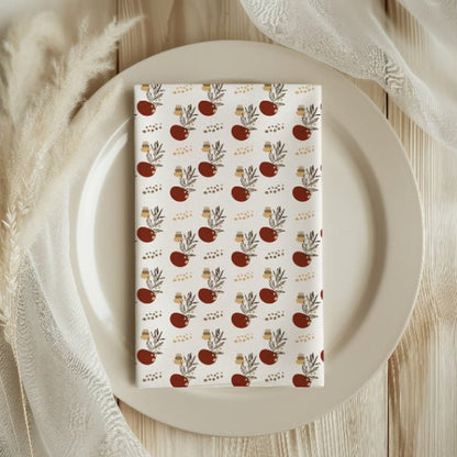 Infinite Red Boho Cloth Napkin Set of 4 - ZumBuys