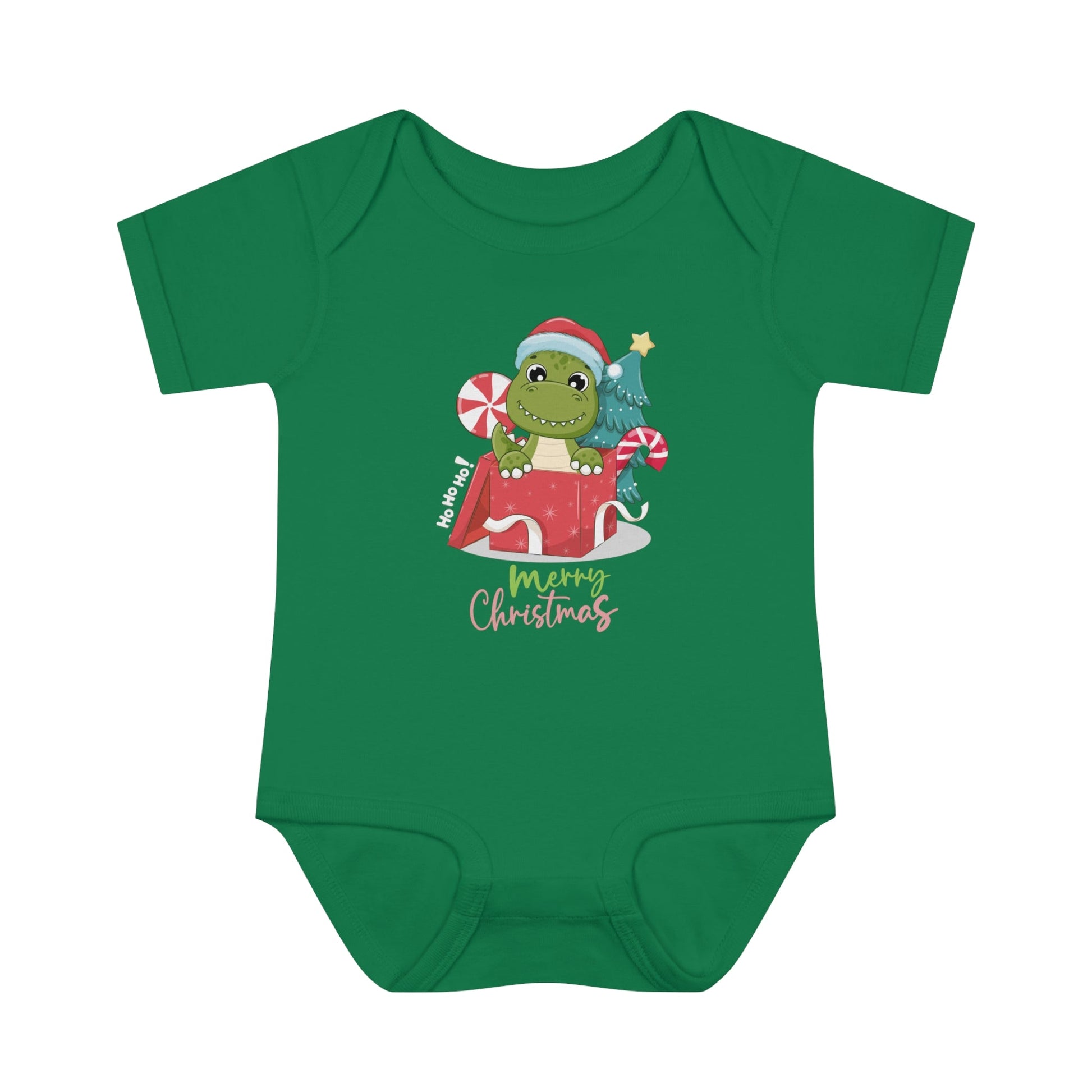 Jolly Dino Infant Baby Rib Bodysuit - ZumBuys