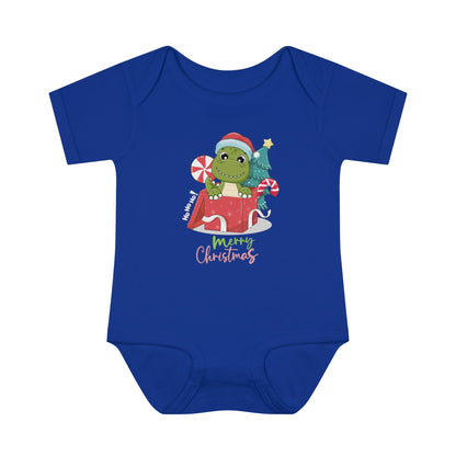 Jolly Dino Infant Baby Rib Bodysuit - ZumBuys