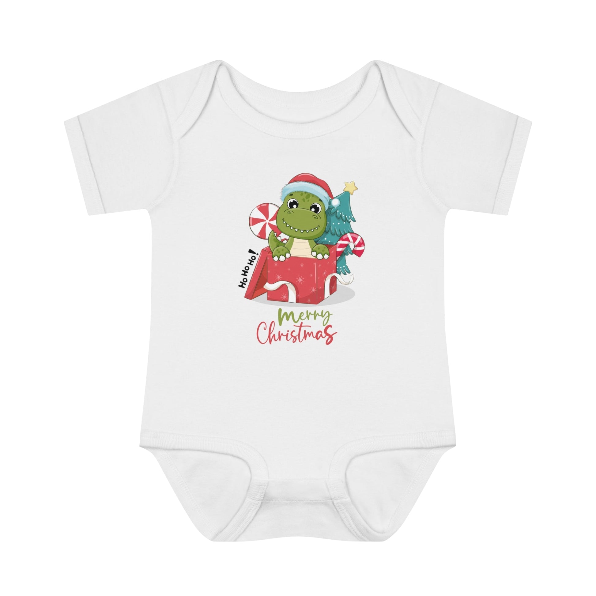 Jolly Dino Infant Baby Rib Bodysuit - ZumBuys