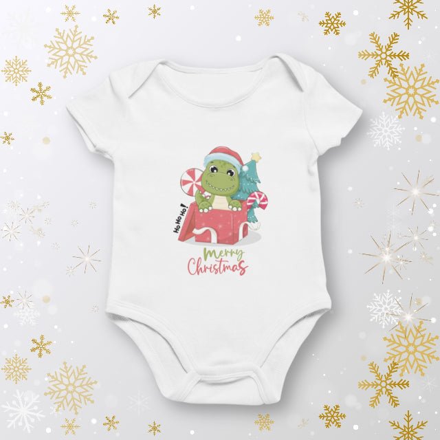 Jolly Dino Infant Baby Rib Bodysuit - ZumBuys