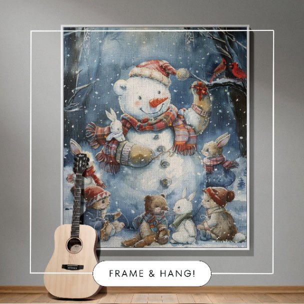 Jolly Snowman and Pals Woven Blankets - ZumBuys